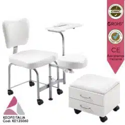 postazione pedicure sedia mancure pedicure poltrona carrello mobile