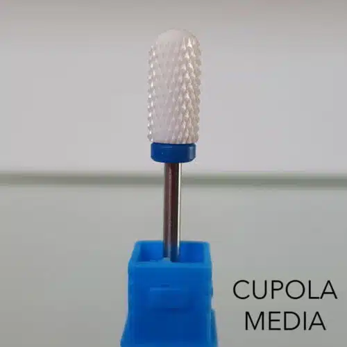 punta in ceramica CUPOLA MEDIA per fresa manicure