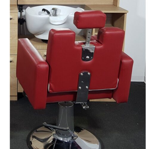 Postazione doppia da barbiere barber shop parrucchiere con lavabo lavello in legno made in Italy italiana personalizzabile - immagine 12