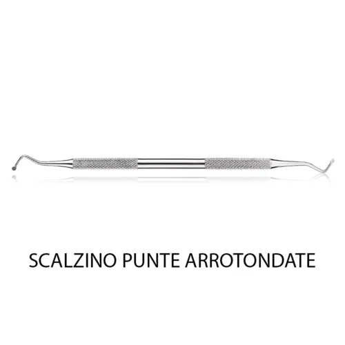 SCALZINO PUNTE ARROTONDATE IN ACCIAIO PER MANICURE E PEDICURE