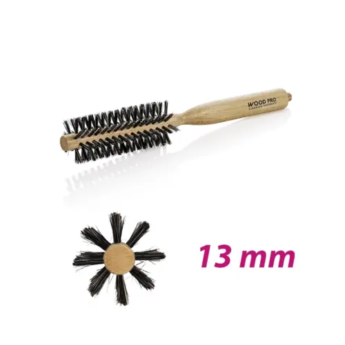 Spazzole per capelli in legno cinghiale e nylon Wood Pro - immagine 2